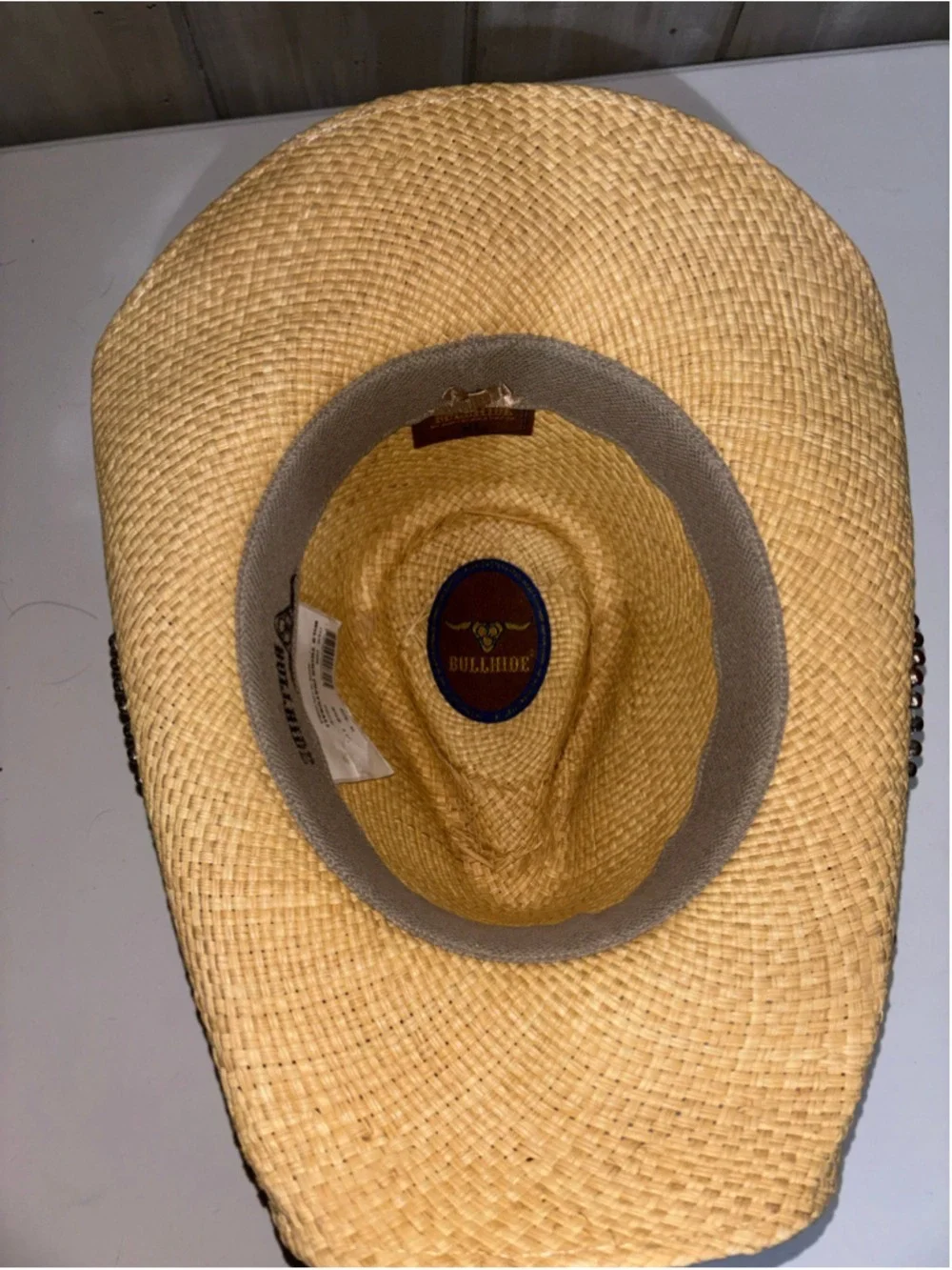 NEW Bullhide Montecarlo Coastal Cowgirl Panama Straw Embellished Hat size XL